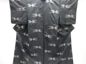 花更紗模様織り出し本場泥大島紬着物アンサンブル(5マルキ)